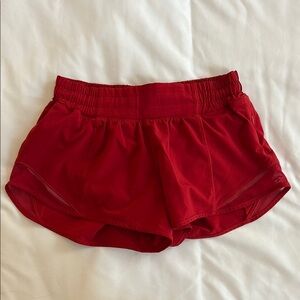 Lululemon Athletica Red Athletic Shorts Lightweight Performance